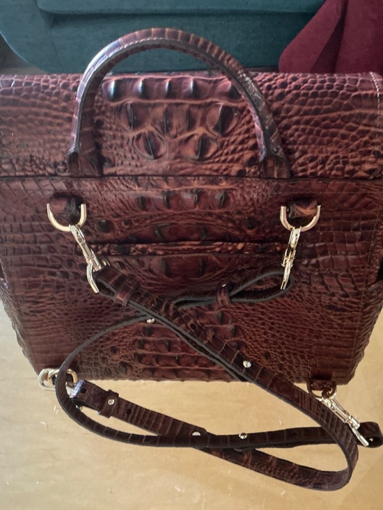 BRAHMIN Liz Pecan Melbourne Backpack • Rare Retired Style • Excellent Condition main image 13